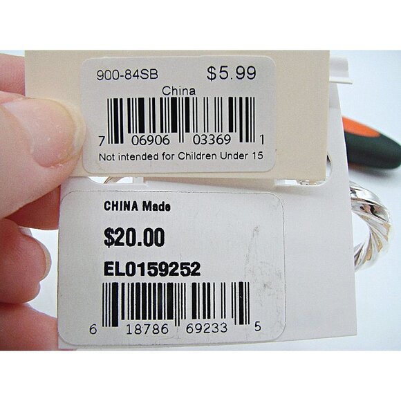 NEW Lot 2 Silver Hoop Style Fashion Earrings Marsala & Freedom Fine Tone Plated - Picture 9 of 9